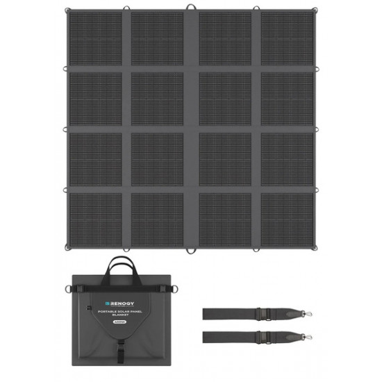 Mobile, foldable solar blanket 400 W