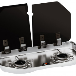 Stainless steel cooker with glass cover in a sophisticated design