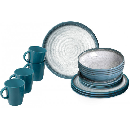 Melamine dinnerware set Tuscany - 16 pieces - For 4 people