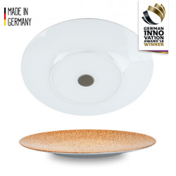 Porcelain dinner plates - set of 2 - apricot