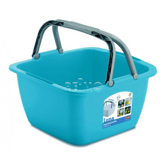 Display with 30 buckets (each 18.5 liters, 40x40x23cm, assorted colors)