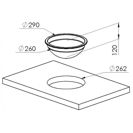 round sink