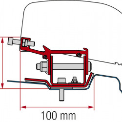 Fiamma adapter for F40van roof awning for Renault Trafic from 2014 onwards, short wheelbase