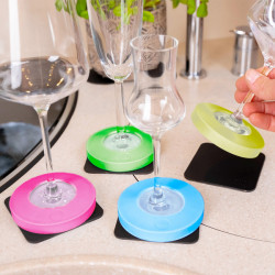 Magnetic condom for stemmed glasses - set of 6