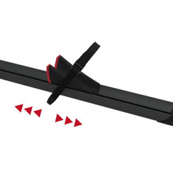 Rail Premium bicycle rail 128 cm, black