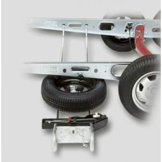 Alko spare wheel carrier for wide tires, type E