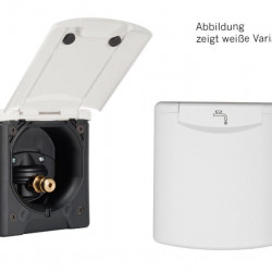 City water connection with magnetic seal, anthracite, with pressure reducer