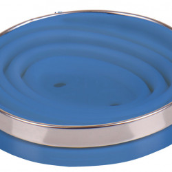 Silicone coffee filter holder, foldable, Ø11cm, light blue