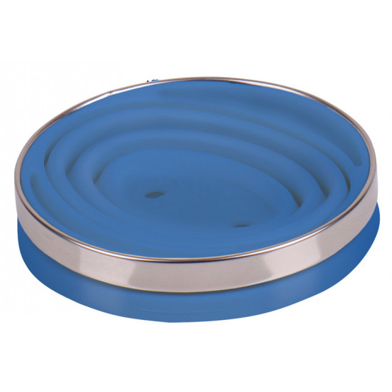 Silicone coffee filter holder, foldable, Ø11cm, light blue