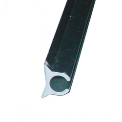 Keder profile rail - silver-colored - 5 m