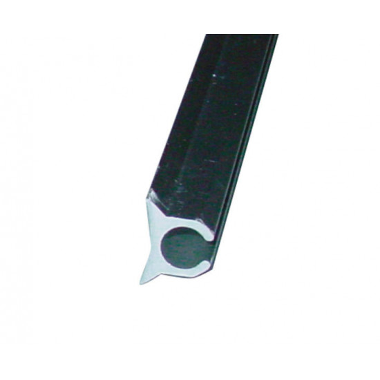 Keder profile rail - silver-colored - 5 m