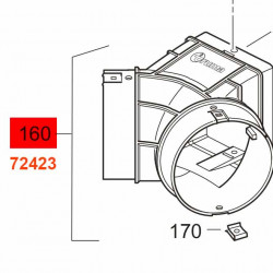 Complete warm air distributor.