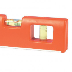 Double spirit level with 2 vials