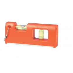 Double spirit level with 2 vials