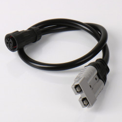Solar adapter cable with connector