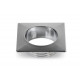 Push Lock Rosette - Chrome Polished & Square