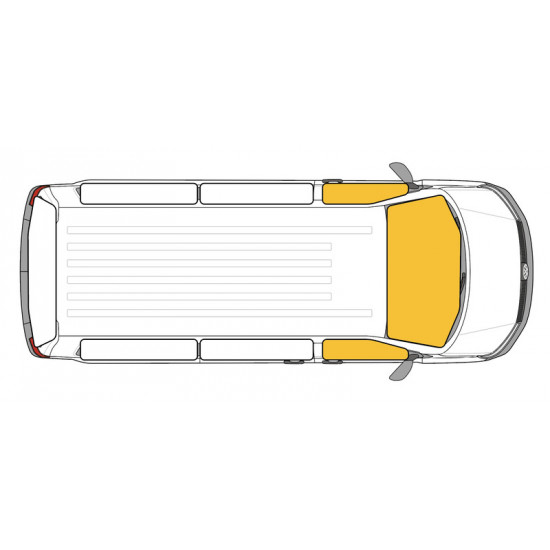 Thermal blackout mats with suction cup attachment for Ford Tourneo Custom >2023