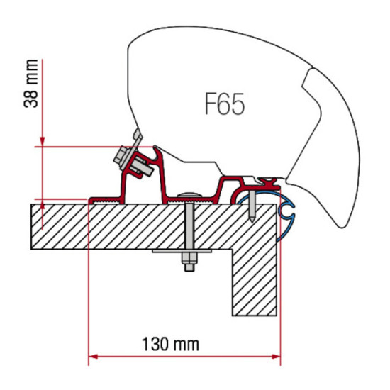 FIAMMA Adapter Fiamma Kit Caravan Standard