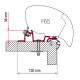 W 370cm FIAMMA Adapter Kit Caravan Standard - For F80S/FF80L/F65