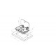 Cooker with glass and ASO - 1-burner