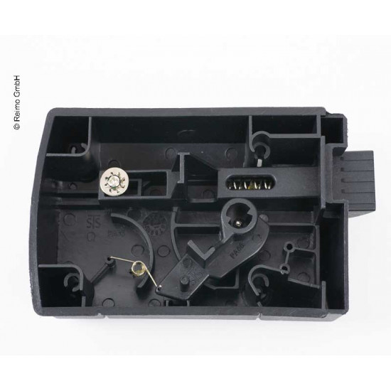 STS Kubus recessed handle lock for Zadi cylinder locks - Black