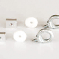 Eyelets for garage bars