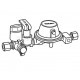 Gas tank regulator system RVS-RVS - 50 mbar