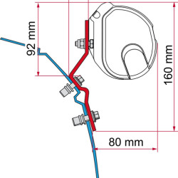 Fiamma Adapter F35 VW T4, 2-piece