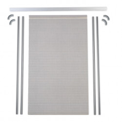 Complete roller door set - beige textured