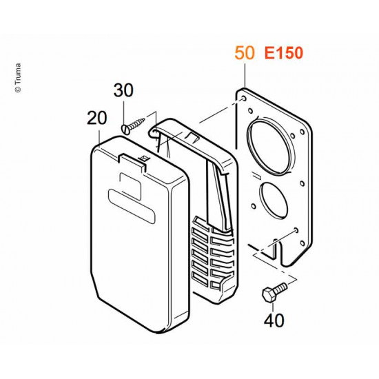 Base plate for Truma boiler