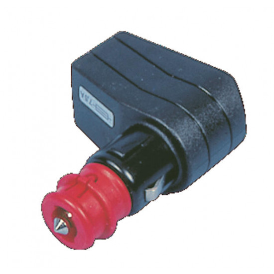 Angled plug with LED operating indicator