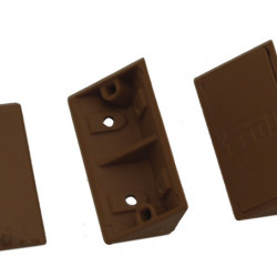 Corner connector set with cover caps