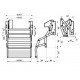 Omnistep double step, aluminum - 12V motorized entry step