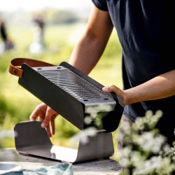 UNA Charcoal Tabletop Grill - Grey