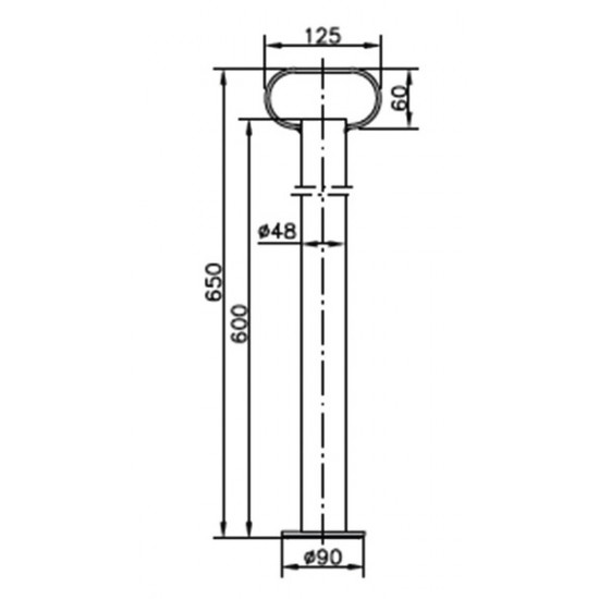 Support tube RSR 48-600mm