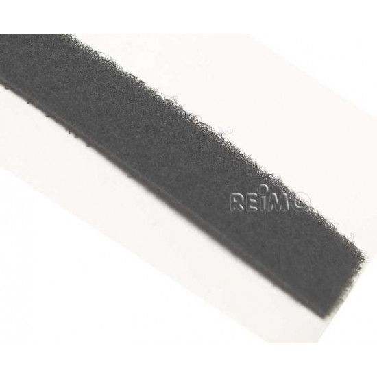 Hook and loop fastener - 10 mm width - Grey - 5 m