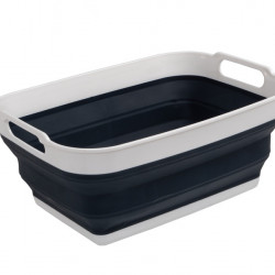 Foldable Wash Bowl - Grey / White