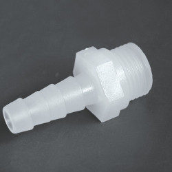 Transition connector 1/2" to 10mm hose. 2 pieces, self-packaged.