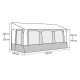 Universal all-season caravan awning Casa Royal 2 - 2 sizes