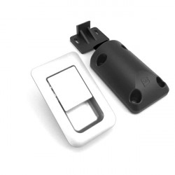 Snap lock 36 x 59 mm - Matt Chrome