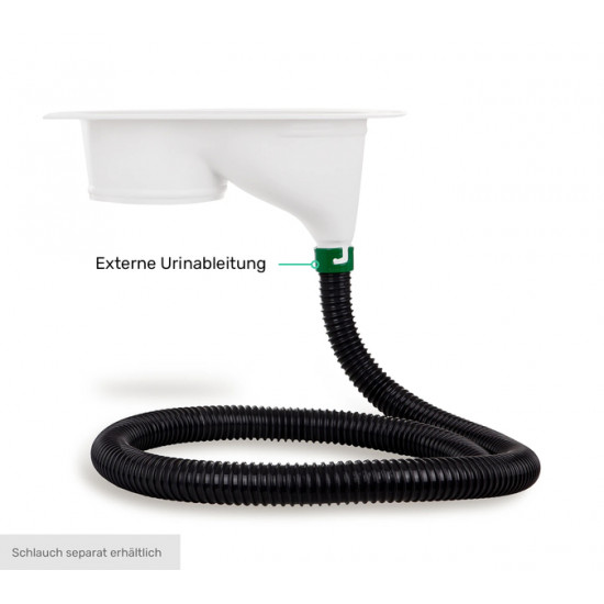 Compostable toilet insert - White