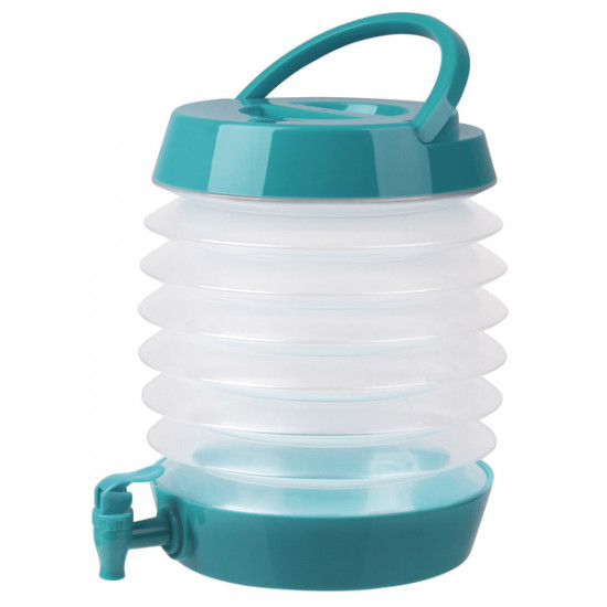 Foldable water dispenser 5.5 l - petrol blue