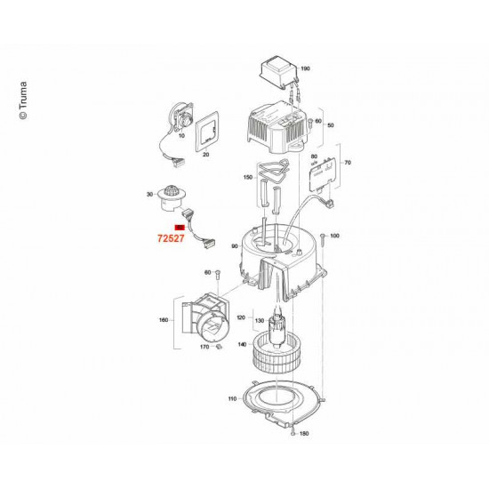 Control panel cable 0.8m