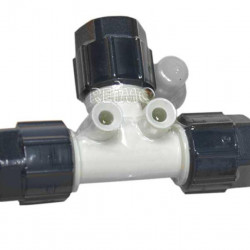 T-piece with 3 screw connections