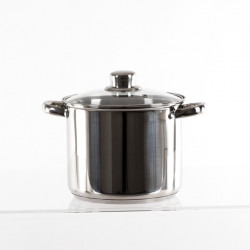 Camp4 stainless steel cookware set with glass lids - 6-piece