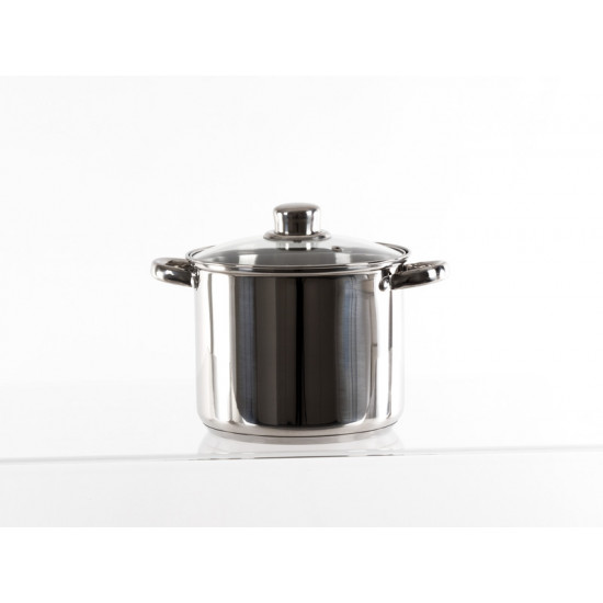 Camp4 stainless steel cookware set with glass lids - 6-piece