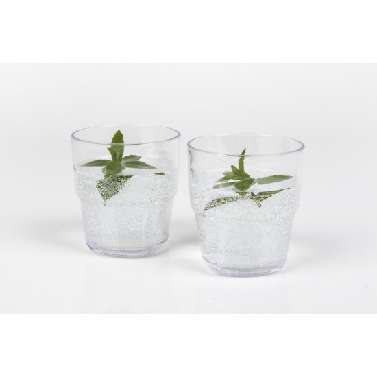 Jug with screw-on lid and 4 glasses 0.25 l