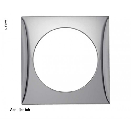 Berker INTEGRO single socket frame, glossy grey