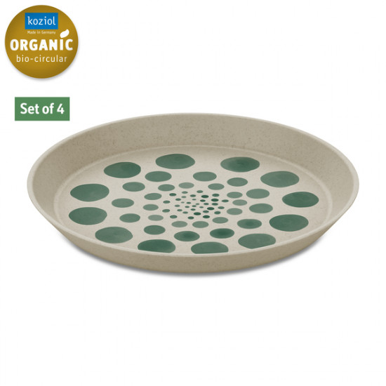Set of 4 small plates - MONSTERA DOT