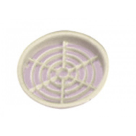 Furniture ventilation grille 60 mm - Round - Cream